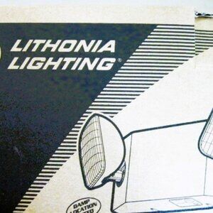 LITHONIAL-EU2 LED M12 2-Light White Emergency Fixture-With Battery Backup. NEW]